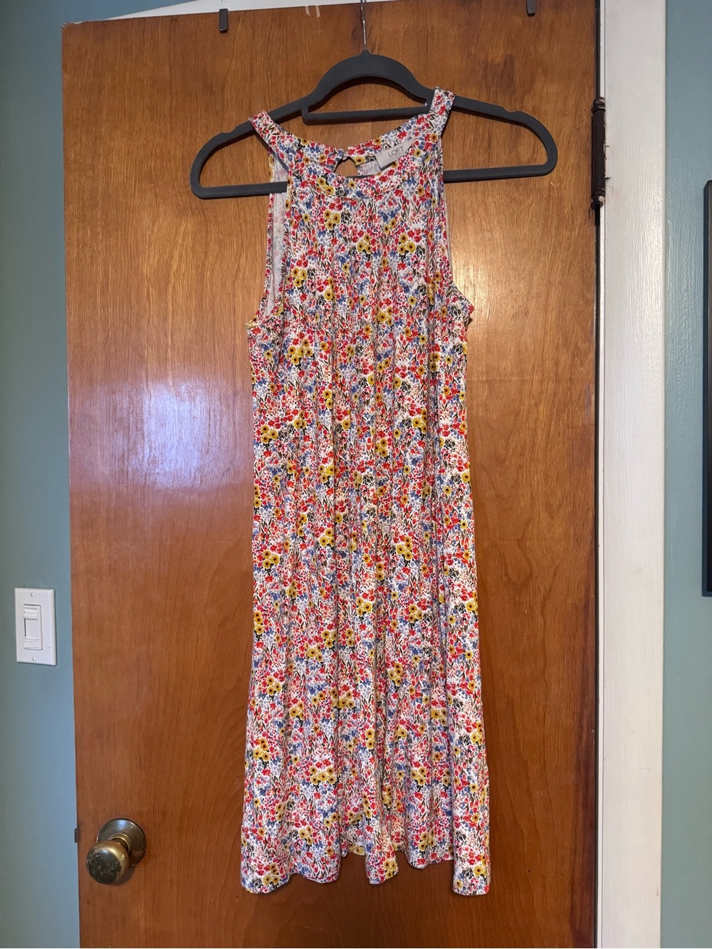 LOFT Floral Sleeveless Summer Dress